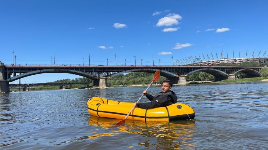 Packrafting kayaking guided tour Vistula river Warsaw Poland - Price and value: is $36 worth it in Warsaw?