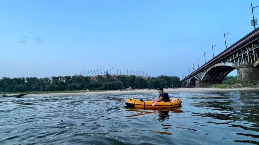 Packrafting kayaking guided tour Vistula river Warsaw Poland - What to wear and bring so you stay comfortable (and possibly dry-ish)