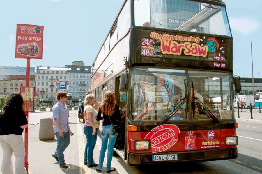 Warsaw: City Sightseeing Hop-On Hop-Off Bus Tour - Red Route: museums, neighborhoods, and Old Town on a 70-minute loop
