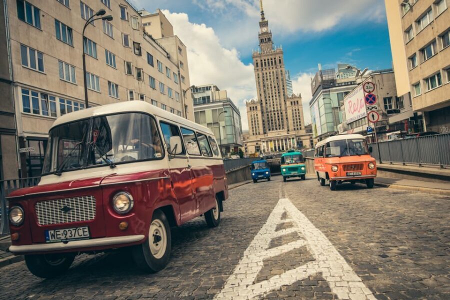 Warsaw: Communism Tour in an Original Socialist Van - Constitution Square and the MDM: Ideology as a Housing Plan