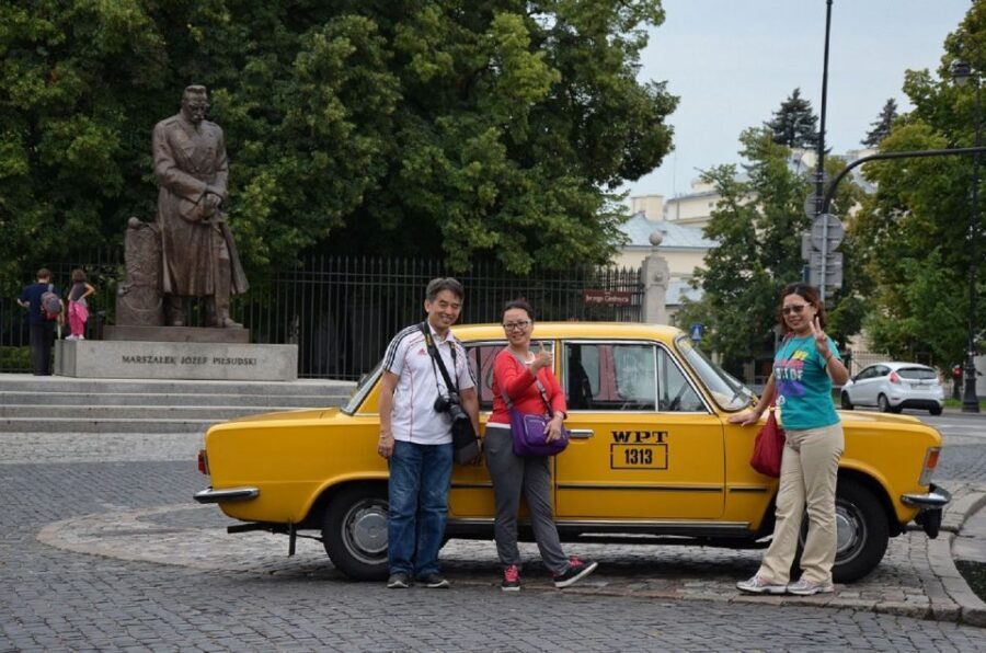 Warsaw: Historic Private Tour in Retro Fiat - Sitting in a Retro 125p Fiat: the best way to move fast