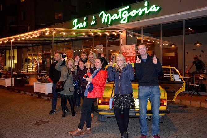 Warsaw Vodka Night Private Tour by Retro Fiat - Palace of Culture and Science at Night, Plus a Praga Story You Won’t See on a Map